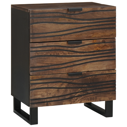 Nattbord Sengbord Tre 50x33x60 cm Solid Mangotre og