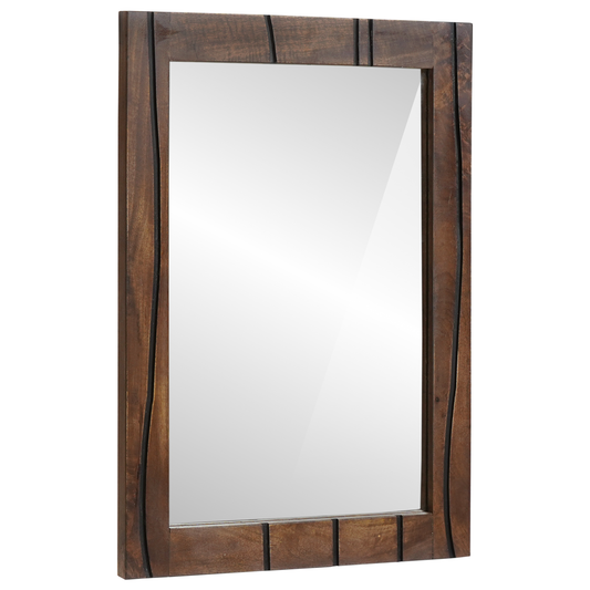 Baderomspeil, 50x70x3 cm, laget av solid mangotre.