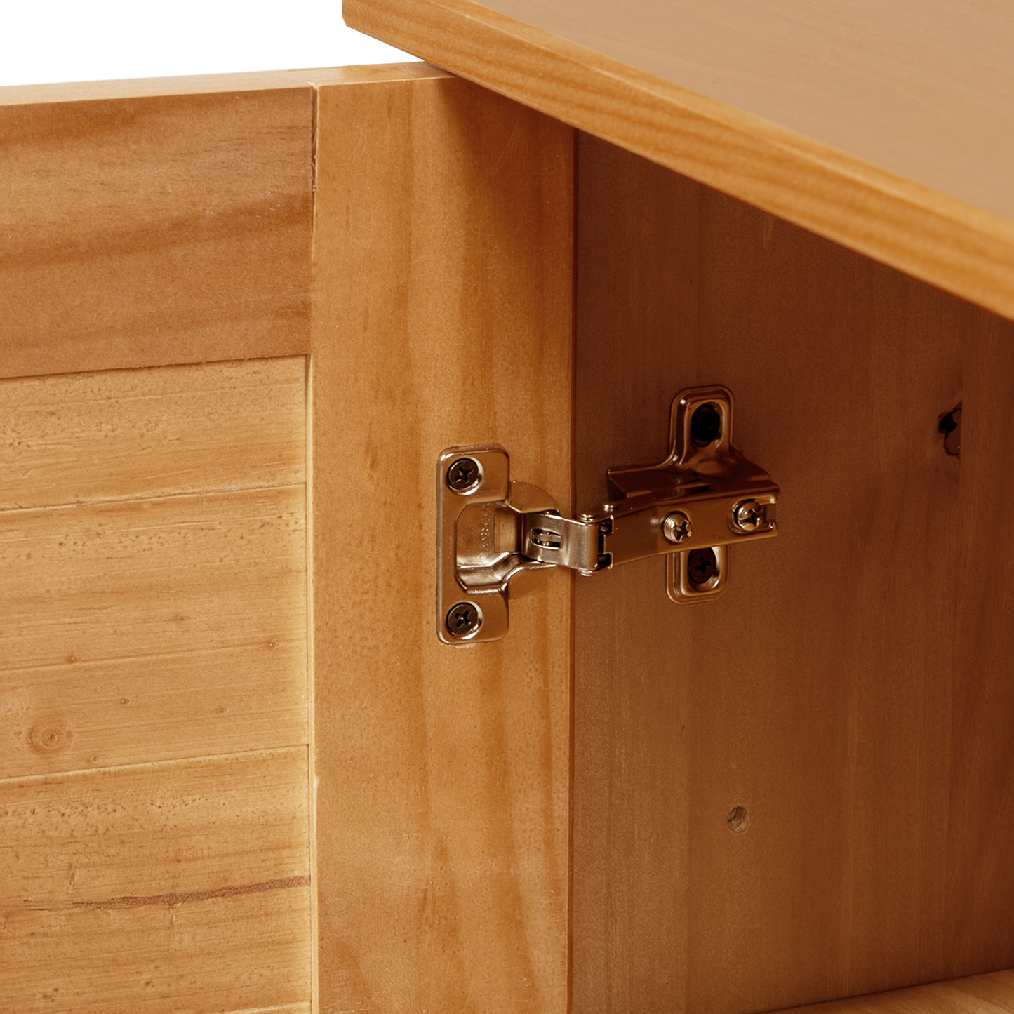 Baderomsskap honningbrun 68 x 34 x 110 cm Heltre furu