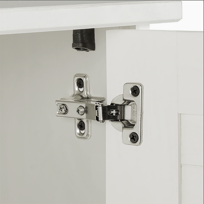 Baderomsskap Hvit 37 x 34 x 71.5 cm Heltre furu