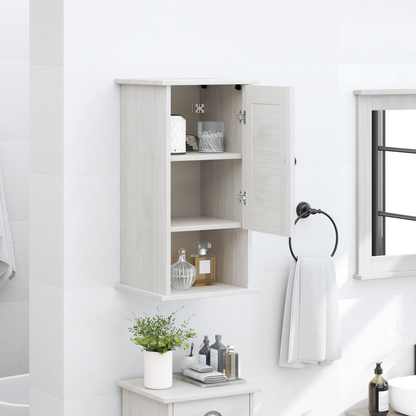 Baderomsskap Hvit 37 x 34 x 71.5 cm Heltre furu