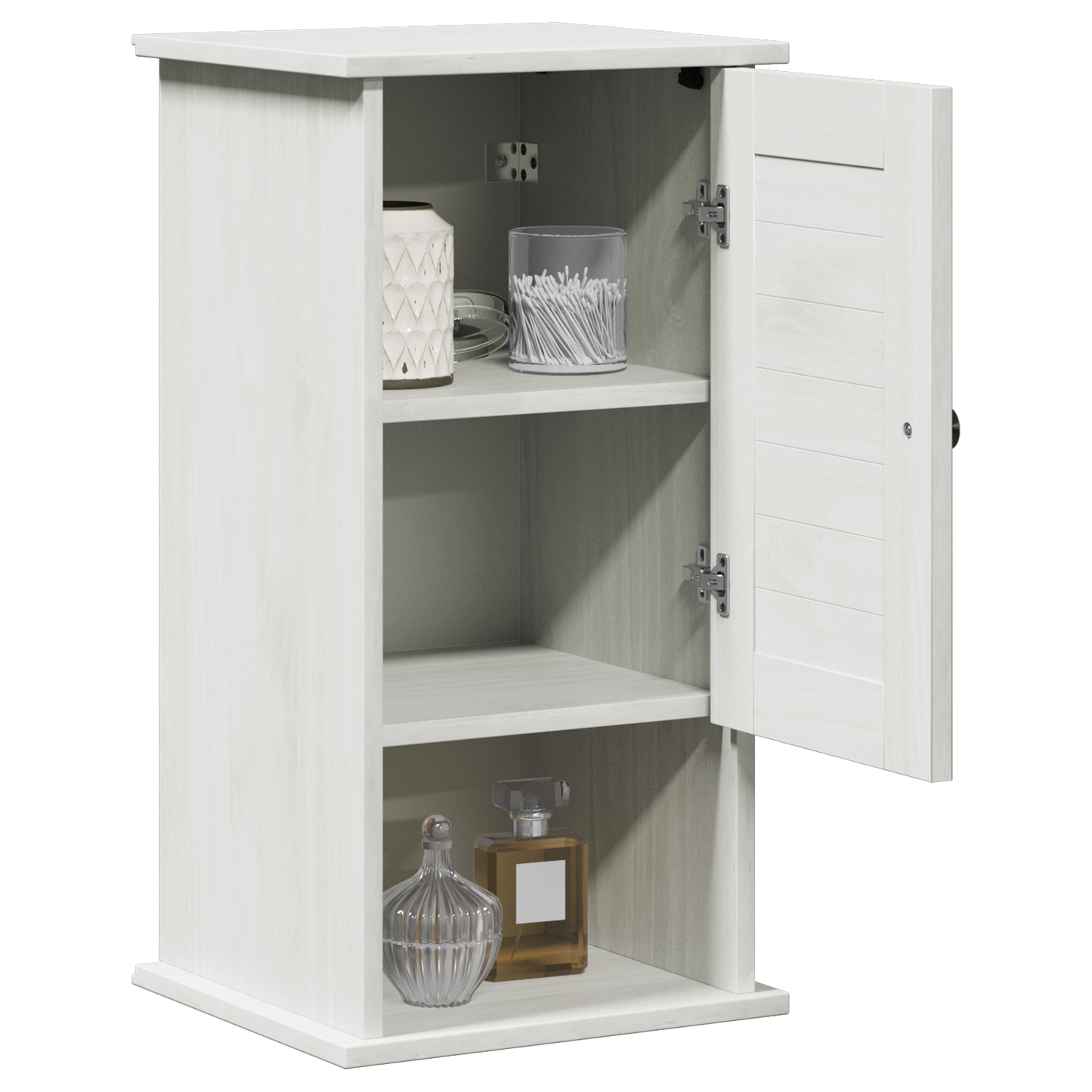 Baderomsskap Hvit 37 x 34 x 71.5 cm Heltre furu