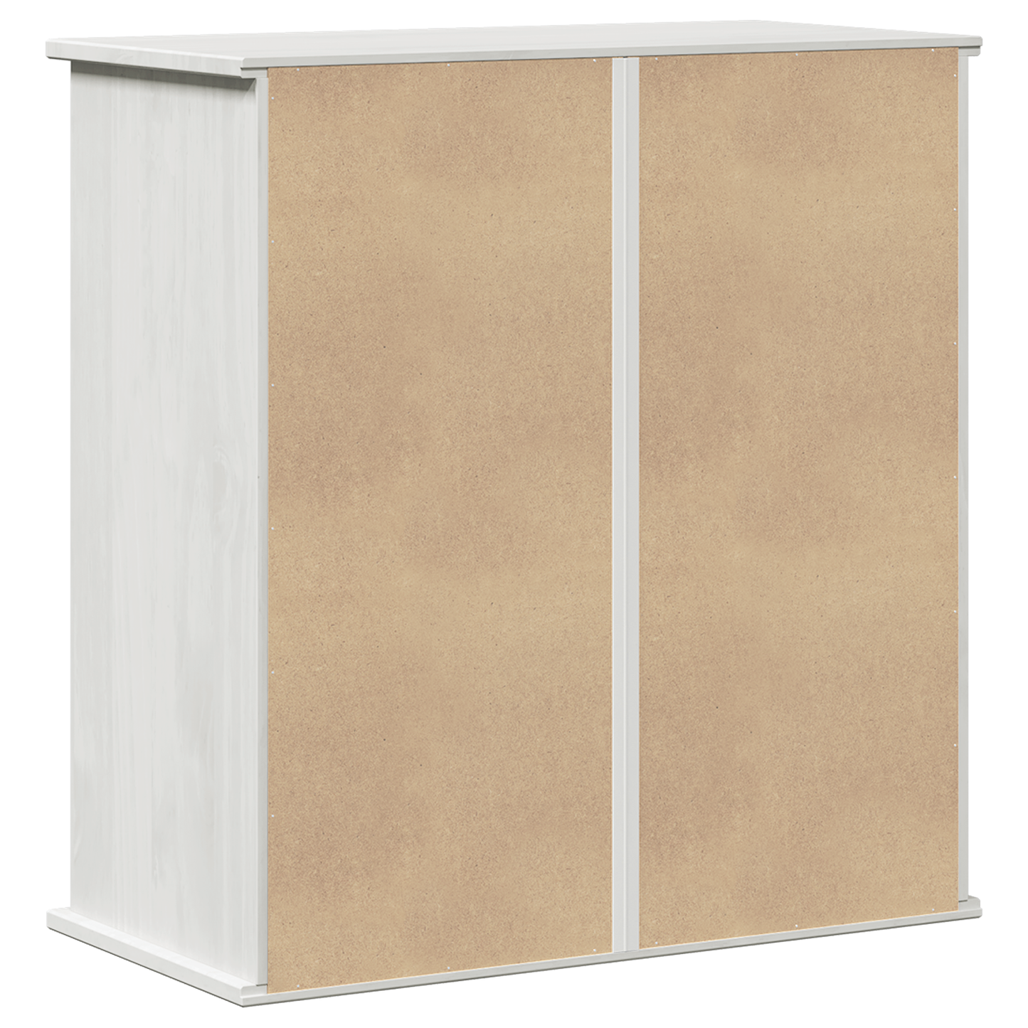 Baderomsskap Hvit 67.5 x 34 x 71.5 cm Massiv furu tre