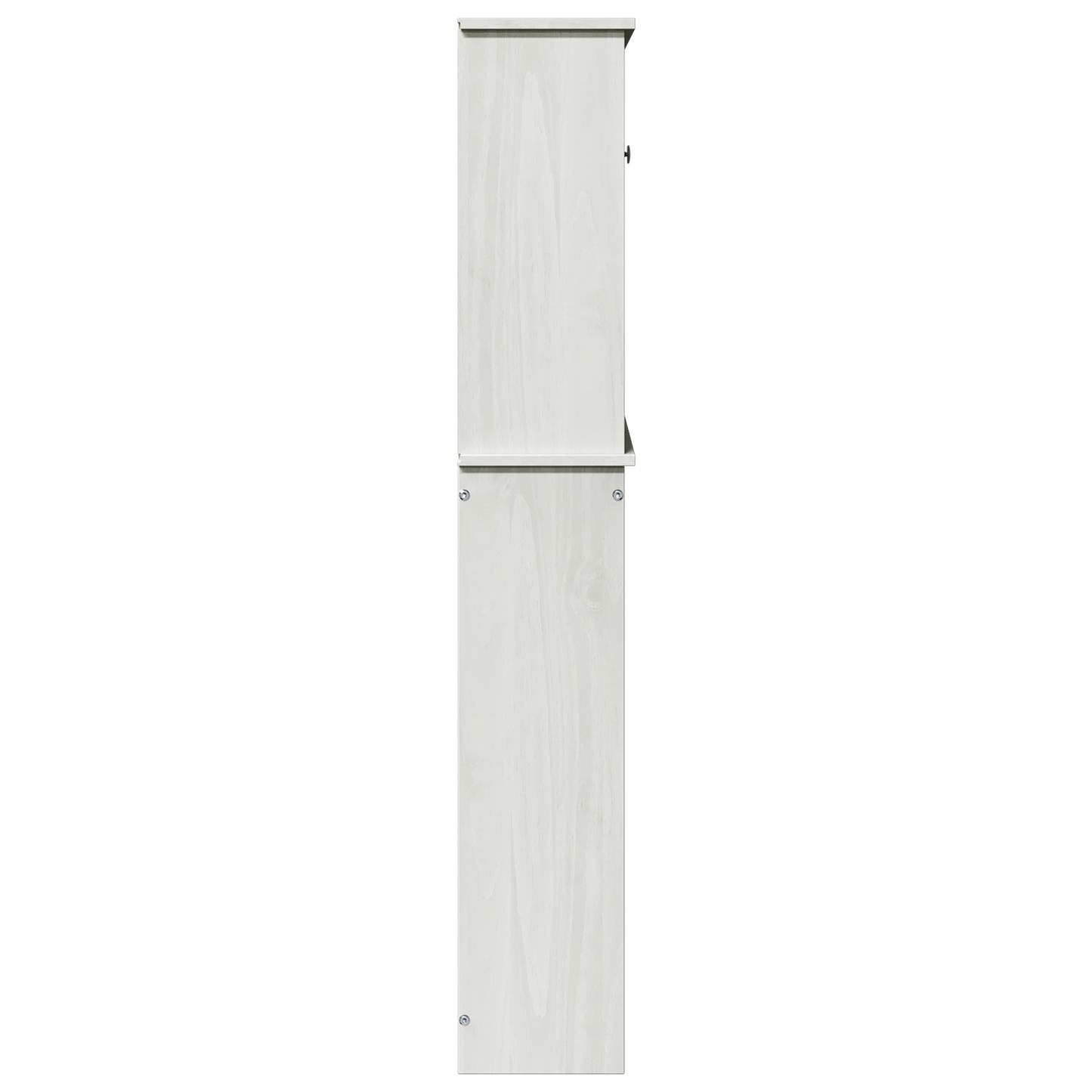 Baderomsskap med hylle med lagring med dør Hvit 72,5 x 27 x 161 cm Heltre furu
