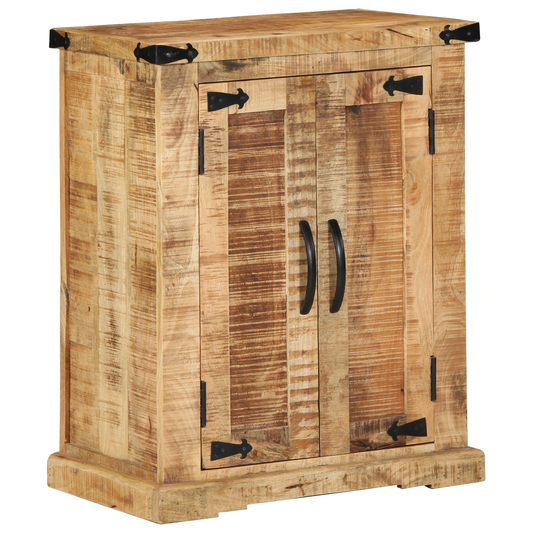 Skap Tre 55x35x70 cm Massivt Tre Grov Mango