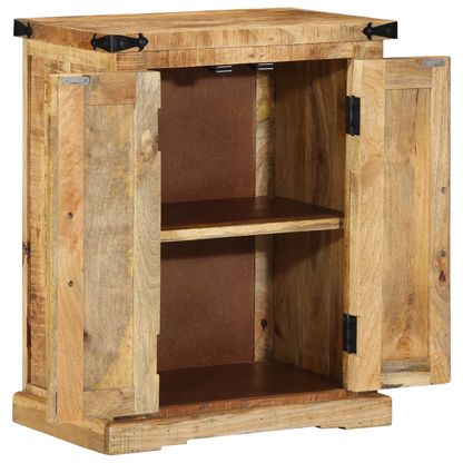 Skap Tre 55x35x70 cm Massivt Tre Grov Mango