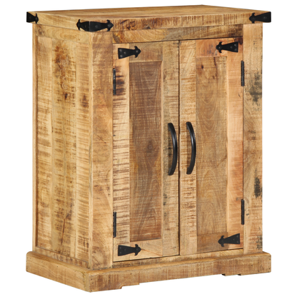 Skap Tre 55x35x70 cm Massivt Tre Grov Mango