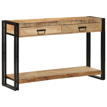 Avlastningsbord konsollbord Tre 120x33x75 cm Solid Rått Mangotre