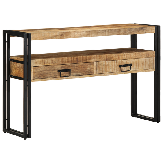 Sidebord Svart 120x33x75 cm Solid Mangotre