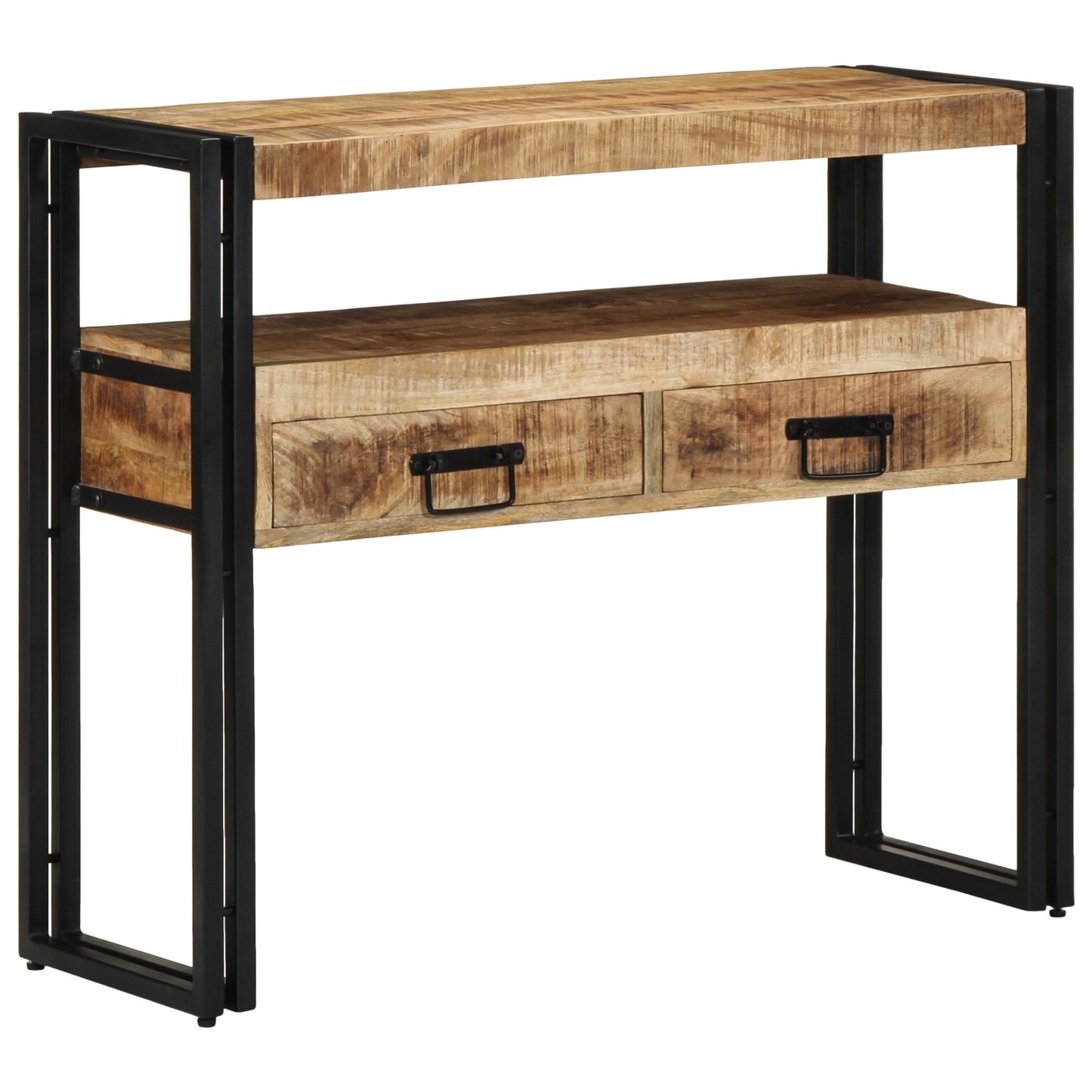 Sidebord Svart 90x33x75 cm Solid Mangotre