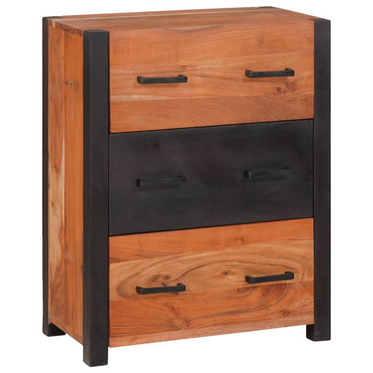 Skap Brun 55 x 30 x 75 cm heltre akasie