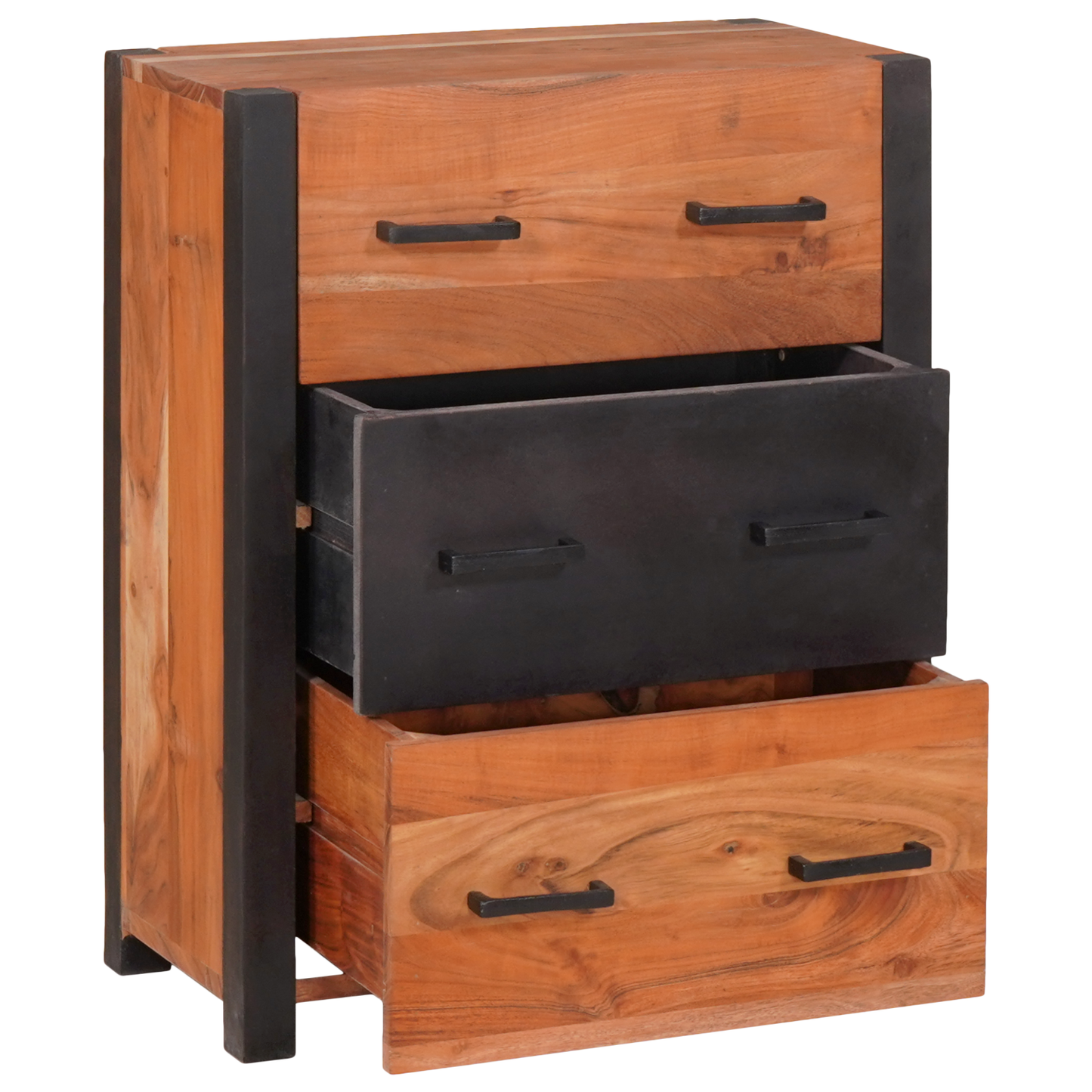 Skap Brun 55 x 30 x 75 cm heltre akasie