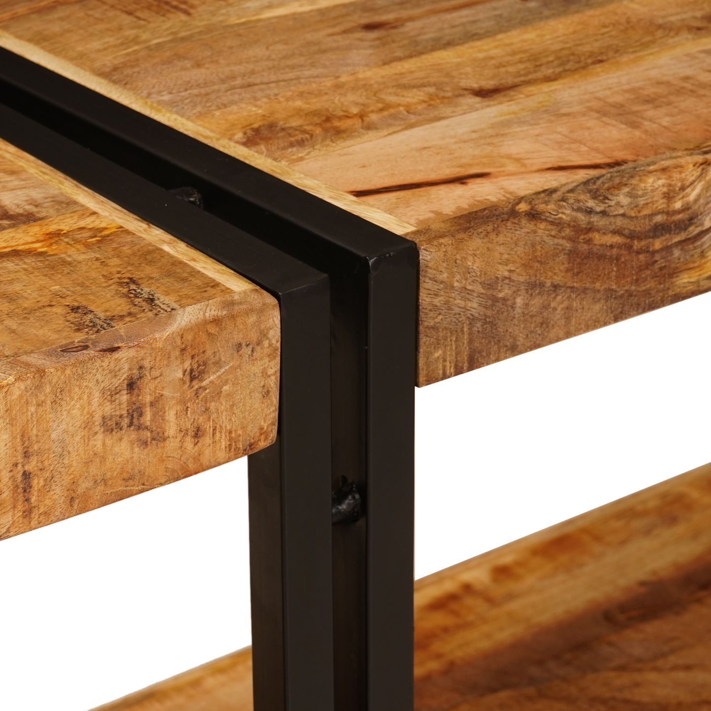 Avlastningsbord konsollbord Tre 160x33x75 cm Solid Ruft Tre Mango
