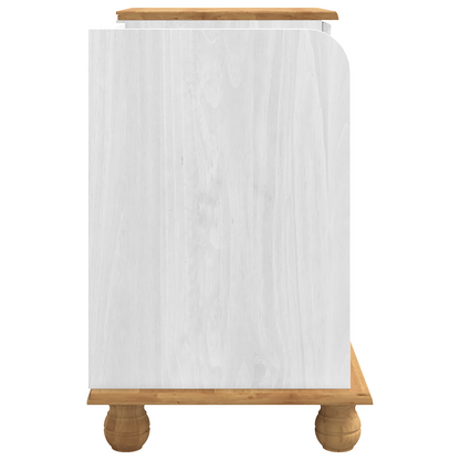 Sittebenk inngangslagringsbenk ASKIM Hvit 100x39x62 cm solid Tre furu