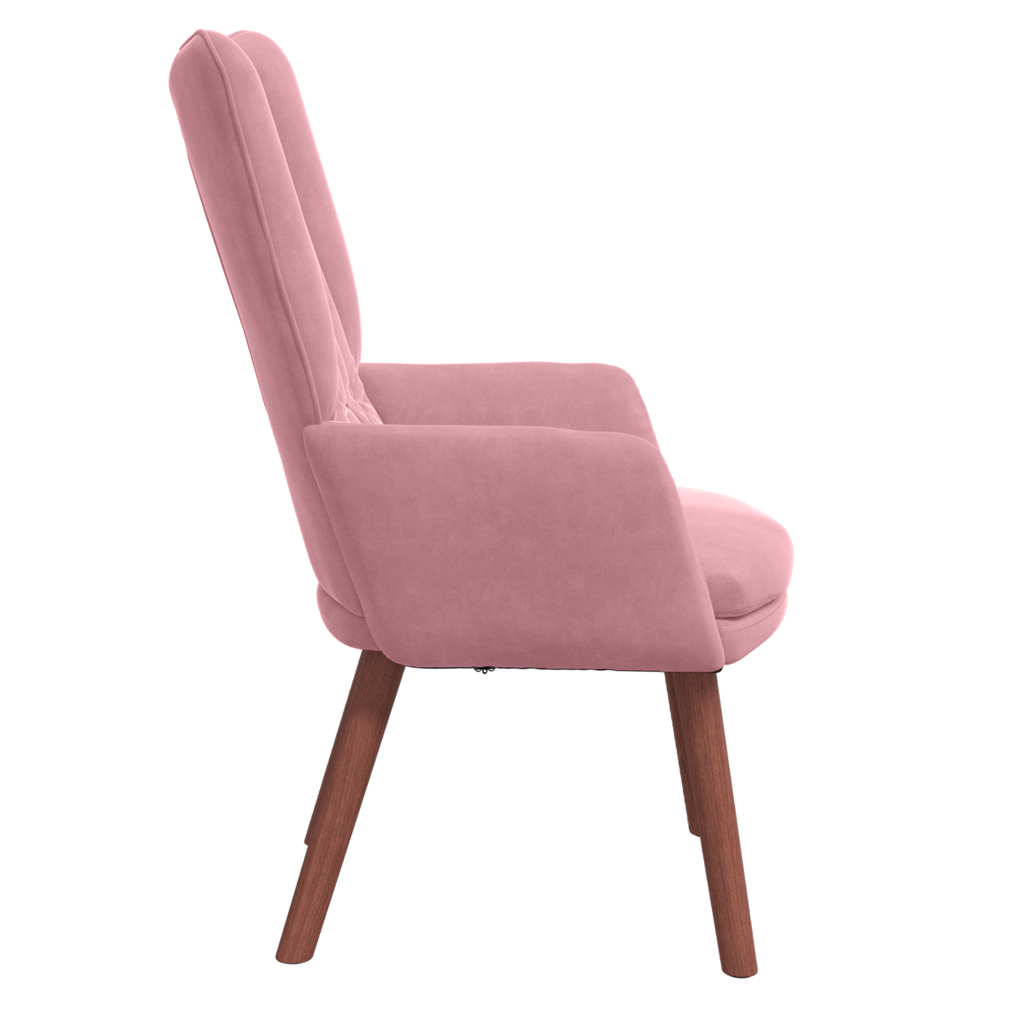 Avslappende Stol Rosa Fløyel