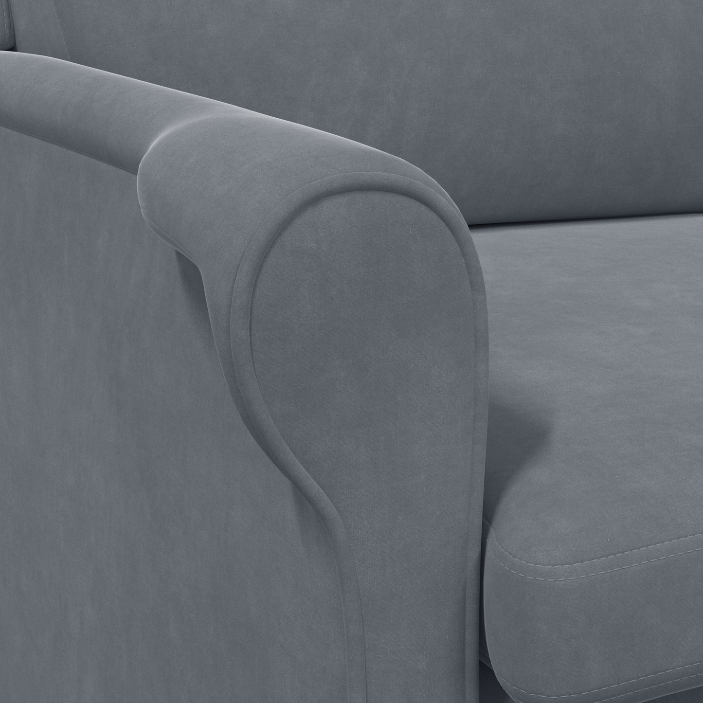 Lenestol Grå Mørkegrå Stoff med treben Standard Ergonomisk