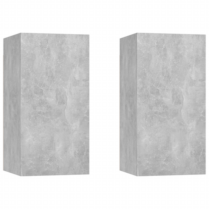 | TV-skap | 2 pcs Betonggrå 30.5 x 30 x 60 cm Konstruert tre