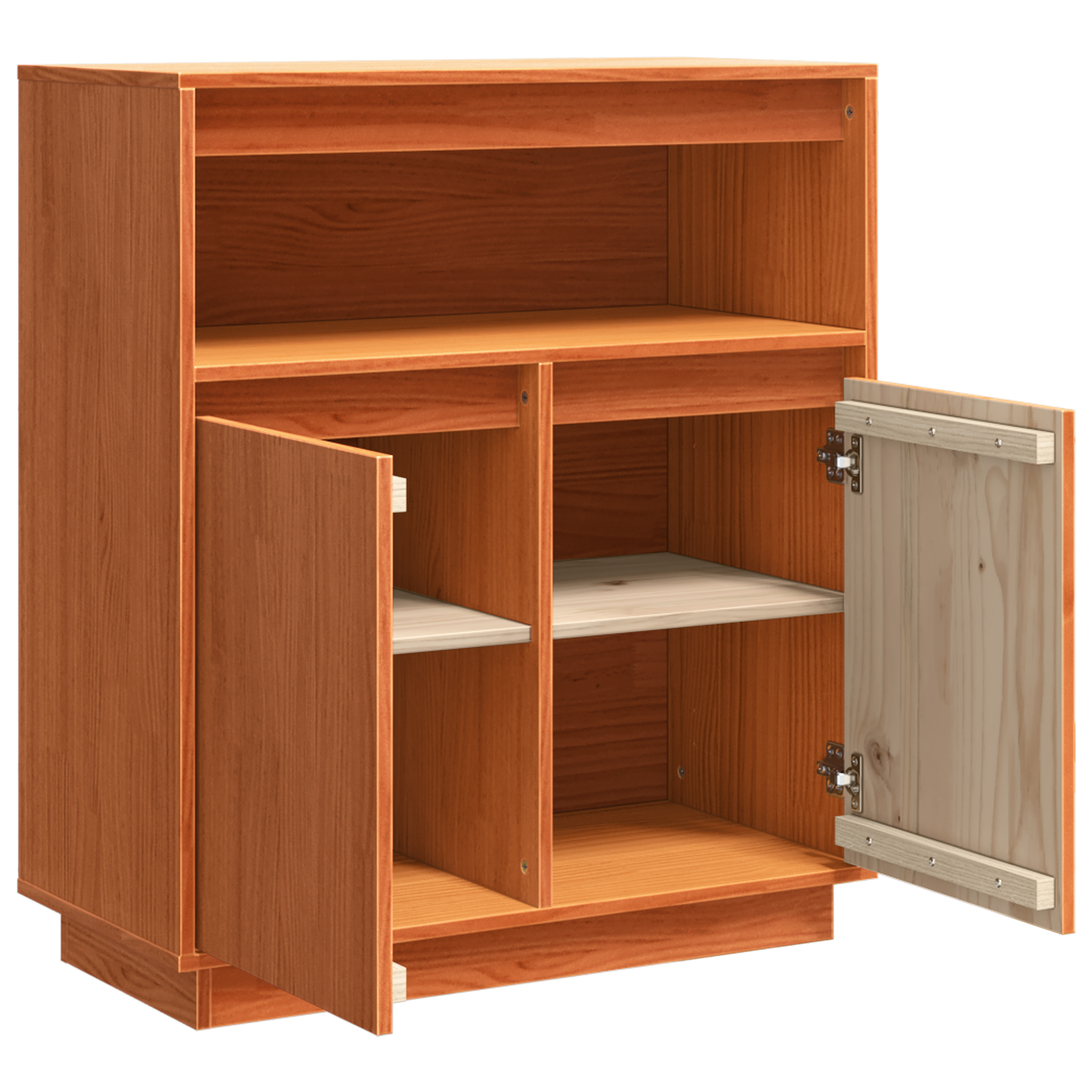 Skjenk Brun Voksbrun 70 x 34 x 80 cm Heltre furu