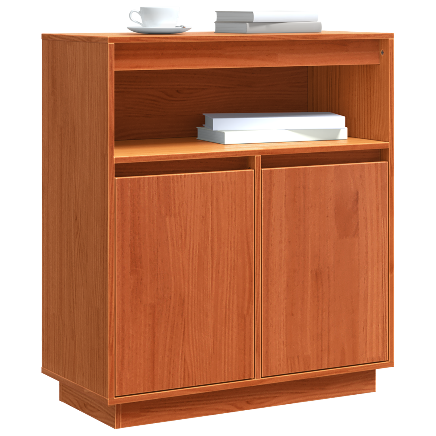 Skjenk Brun Voksbrun 70 x 34 x 80 cm Heltre furu