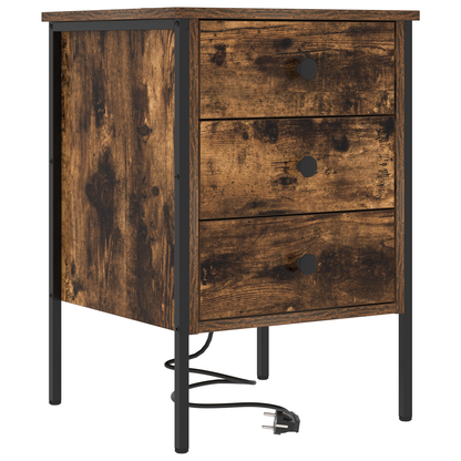 Nattbord Sengbord Røkt Eik 42 x 41 x 61 cm