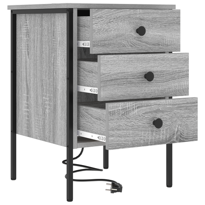Nattbord Sengbord Sonoma Grå 42 x 41 x 61 cm
