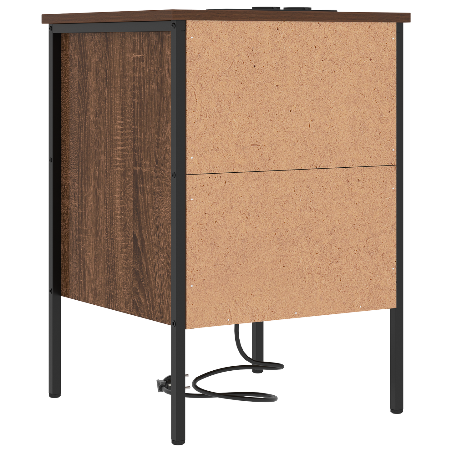 Nattbord Sengbord Brun Eik med skuff 42 x 41 x 61 cm