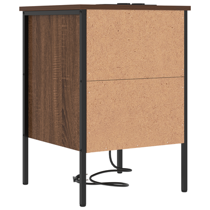 Nattbord Sengbord Brun Eik med skuff 42 x 41 x 61 cm