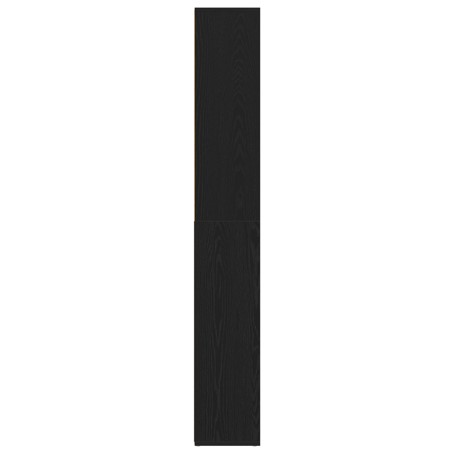 Bokhylle Svart Eik Romdeler 155x24x160cm