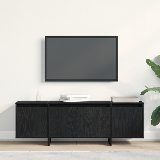 TV-Møbel Svart Eik TV-skap 120 x 30 x 40,5 cm