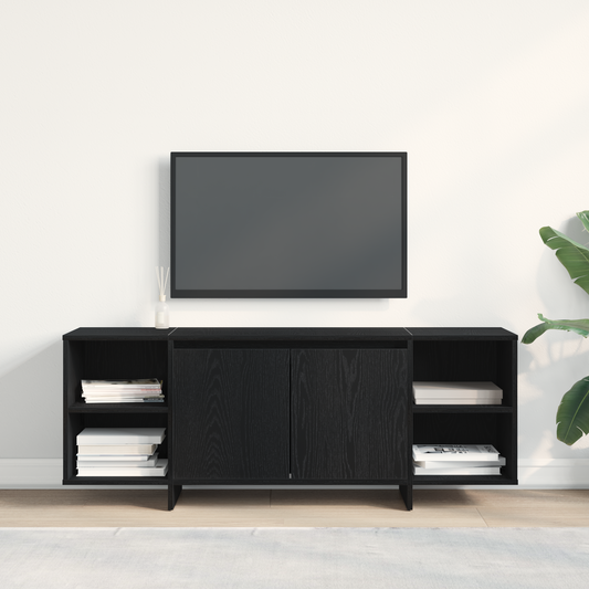 TV-Møbel Svart Eik TV-skap 120 x 30 x 40,5 cm