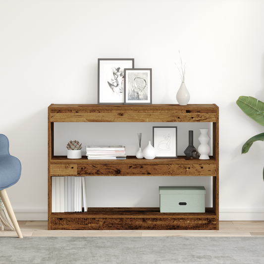 Bokhylle/Romdeler i Gamle Tre, 100x30x72 cm, laget av Ingeniørtre