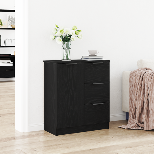 Skjenk Svart Eik 60x30x70 cm