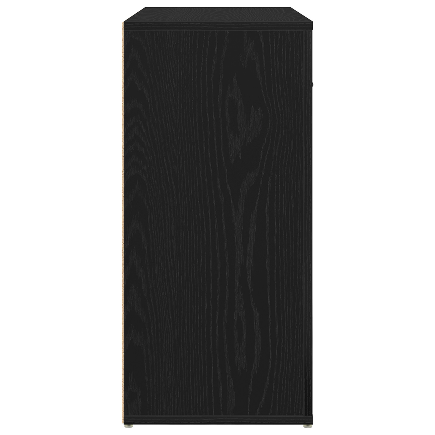 Skjenk Svart Eik 80x33x70 cm