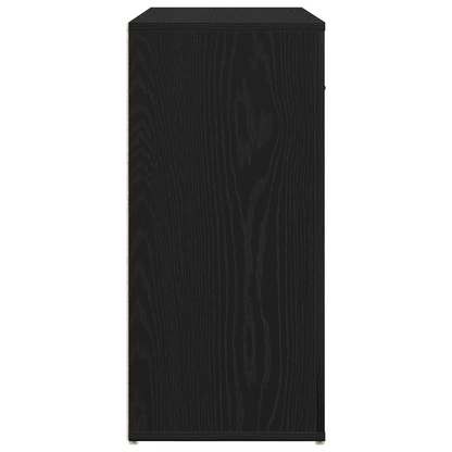 Skjenk Svart Eik 80x33x70 cm