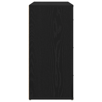 Skjenk Svart Eik 33x80x70 cm