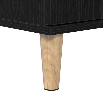 Baderomsskap Svart Eik 30x30x190 cm