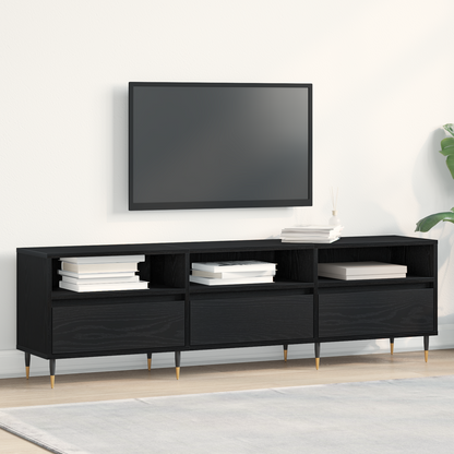 TV-Møbel Svart Eik 150x30x44,5 cm