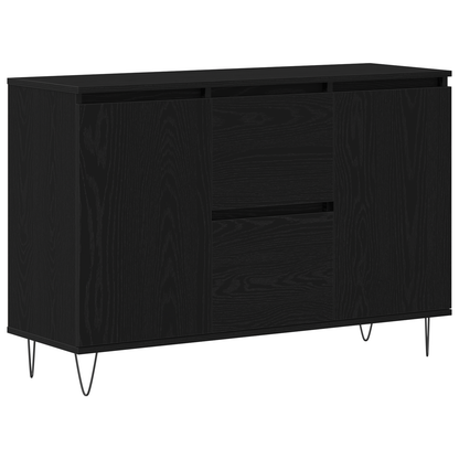 Skjenk Svart Eik 101,5x35x70 cm