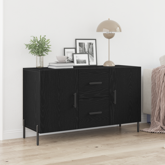 Skjenk Svart Eik 100x36x60 cm