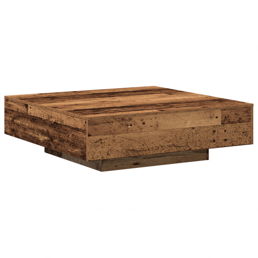 Salongbord Sofabord Gammelt Tre 100x100x31 cm