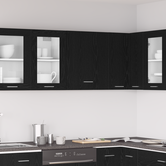 Black Oak Hengende Skap 50x31x60 cm, laget av konstruert tre