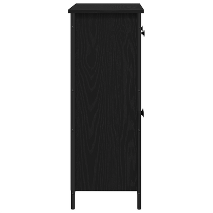 Skjenk Svart Eik 70x30x80 cm