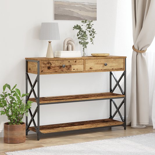 Avlastningsbord konsollbord Tre 100x28x75 cm