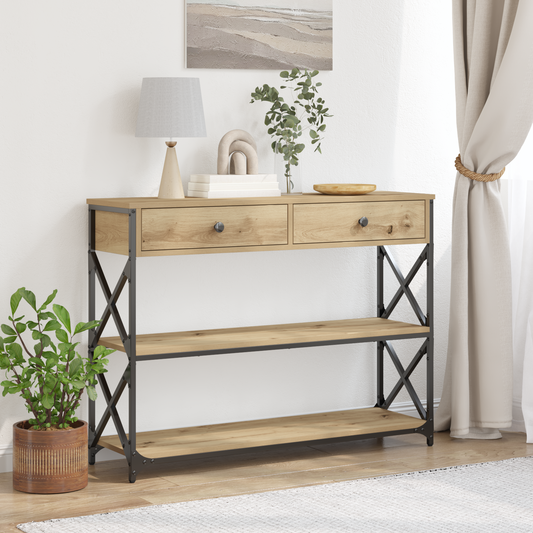 Avlastningsbord konsollbord Artisan Eik 100x28x75 cm