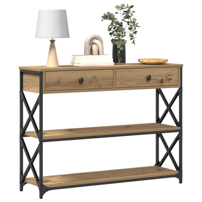Avlastningsbord konsollbord Artisan Eik 100x28x75 cm