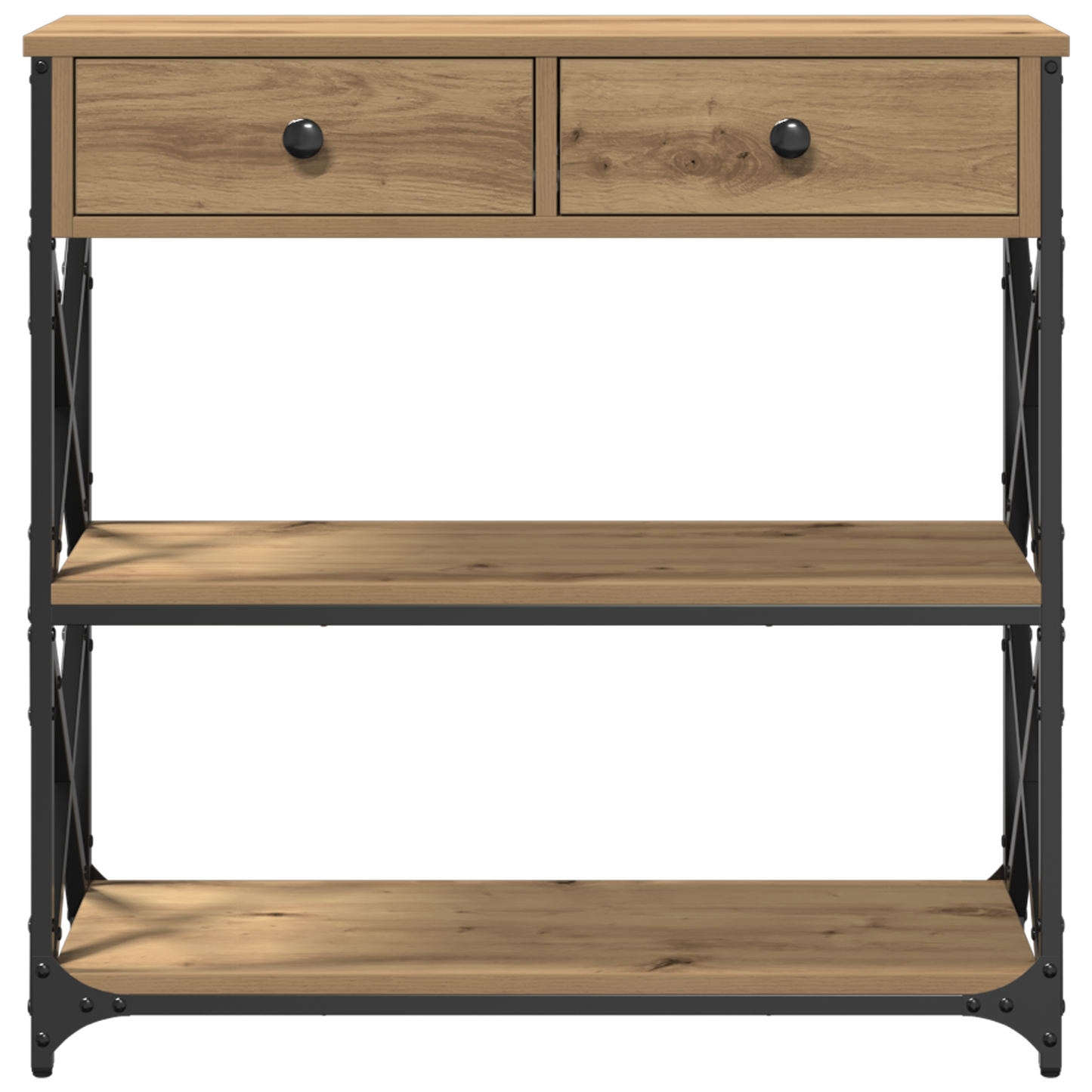 Avlastningsbord konsollbord Artisan Eik 75x28x75 cm