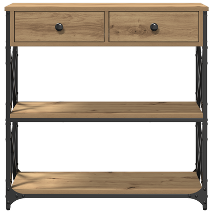 Avlastningsbord konsollbord Artisan Eik 75x28x75 cm