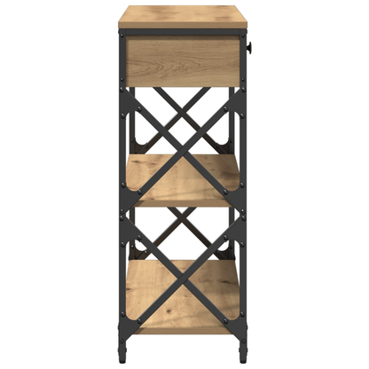 Avlastningsbord konsollbord Artisan Eik 75x28x75 cm