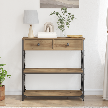 Avlastningsbord konsollbord Artisan Eik 75x28x75 cm