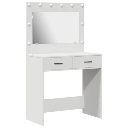 Sminkebord Hvit LED 78,5 x 41 x 135 cm